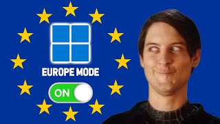 Windows 11  Enabling The Europe Mode [upl. by Ielak781]