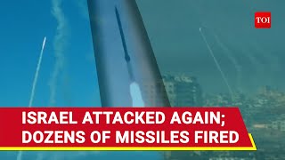 Huge New Missile Attack On Haifa Other Israeli Areas 100 Missiles Launched By Hezbollah Fighters [upl. by Lester]