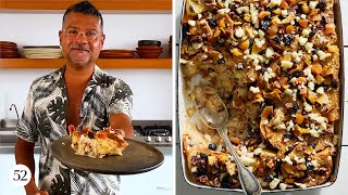 Capirotada de Leche Mexican Bread Pudding  Sweet Heat with Rick Martinez [upl. by Kreindler]