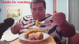 TastyDelicious Dinner Pasticcio And Chicken Schnitzel ASMRMUKBANG ENJOY No talking [upl. by Nnylasor426]