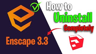 How to uninstall enscape sketchup  Remove enscape 33 from pc  delete enscape [upl. by Zsazsa]