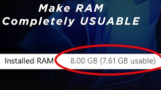 How to Fix All RAM Not Fully Usable in Windows 10 amp 11 Updated Method [upl. by Mushro269]