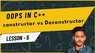 Constructor vs Deconstructor in cpp programming oops oopsconcept cpp coding programming code [upl. by Ritchie236]