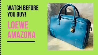 Loewe Amazona 28  Handbag Review What Fits Loewe Puzzle Comparison [upl. by Ardnasirk]