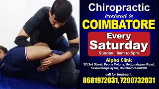 Chiropractic treatment in Coimbatore on every Saturday [upl. by Duster]