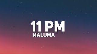 Maluma  11 PM Letra [upl. by Keppel776]