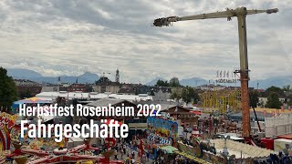 161 Rosenheimer Herbstfest 2022  die Fahrgeschäfte amp Schausteller [upl. by Vyner241]