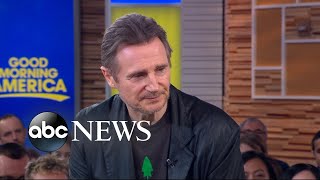 Liam Neeson clarifies controversial revenge remarks Im not a racist  GMA [upl. by Bartel]