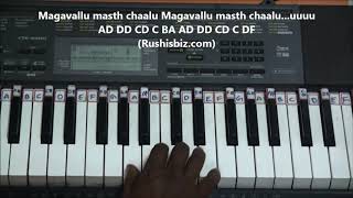 Vachinde mella mellaga vachinde  Piano Tutorials  Fidaa Movie  DOWNLOAD NOTES FROM DESCRIPTION [upl. by Weismann]