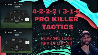 FC25 4222  316 PRO KILLER TACTICS PLAYING LIKE PEP IS META fc25 [upl. by Llenrev]