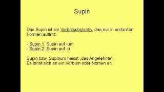 Sprachen Latein  Supinum [upl. by Hembree]