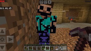 Surviving A Herobrine In Minecraft Survival [upl. by Eimareg]