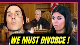 🔥 DIVORCE Travis Barker Moved to divorce Kourtney kardashian Finally celebritynews kardashian [upl. by Lirpa]