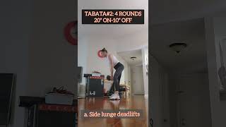 LEGS GLUTES DAY STRENGTH  HIGH INTENSITY TABATA WITH DUMBBELLS FUERZA DE PIERNASGLUTEOS [upl. by Ahseiym818]