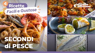 4 SECONDI di PESCE SUPER GUSTOSI e FACILI Da provare subito 🐟🦑🦐 [upl. by Earej]