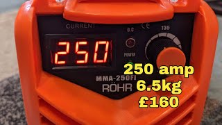 Amazon 250 amp Lightweight Inverter MMA Stick Welder  ROHR MMA250FI  23022023 [upl. by Ezmeralda]