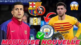 😱MAUVAISE NOUVELLE BARCA PERDUE DEU X MEILLEUR JOUEUR ROBERTO QUITTE MAN CITY JADON SANCHO COMMENCE [upl. by Leen411]