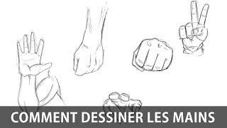 Comment dessiner les MAINS  Tutoriel MANGA [upl. by Aerdnak]