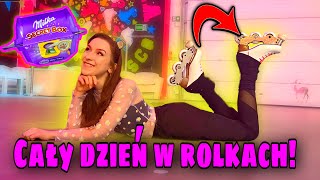 SPĘDZIŁAM 24H W ROLKACH😱⛸ [upl. by Pulsifer298]