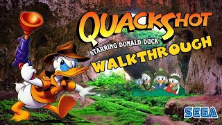 QuackShot Starring Donald Duck Walkthrough Longplay Sega 16 bit Full HD 60 fps [upl. by Osy639]