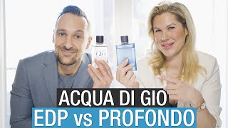 ARMANI ACQUA DI GIO EAU DE PARFUM VS PROFONDO 👌 Which Armani Men’s Fragrance Do We Like The Most [upl. by Eetsim628]