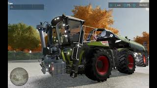 FS22  Claas Xerion 4200 Saddle Trac amp Kaweco Slurry Tankers  Elmcreek [upl. by Eseneg]