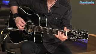 Takamine EF381SC 12string Acousticelectric Guitar Demo  Sweetwater Sound [upl. by Evaleen564]