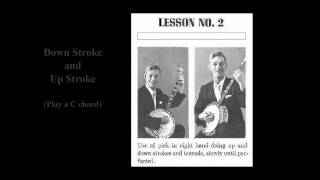 Lesson 2  How To Strum The Plectrum Banjo with Eddie Peabody [upl. by Nochur]