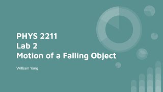 PHYS 2211 Lab 2  Motion of a Falling Object [upl. by Lemmueu]