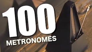 100 METRONOMES poème symphonique [upl. by Nylrehs]