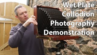 Wet Plate Collodion Photography Demo [upl. by Volpe]