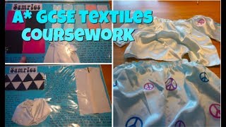 A GCSE TEXTILES COURSEWORK Tips on getting top marks in textiles [upl. by Cantu]