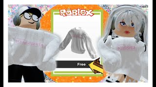 EVENT Cara Mendapatkan Gratis Item KLOSSETTE OVERSIZED SWEATER di FASHION KLOSSETTE Roblox roblox [upl. by Symons233]