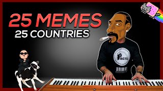 25 MEMES in 25 COUNTRIES [upl. by Chaworth533]