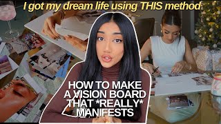 HOW TO MAKE A VISION BOARD THAT WORKS FOR 2024 ive had 10 come true [upl. by Yvette476]