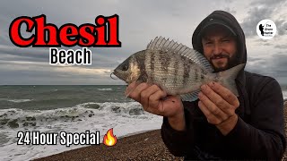 UK Beach Fishing Chesil Beach Fishing A Storm 4k Sea Fishing [upl. by Arbua464]