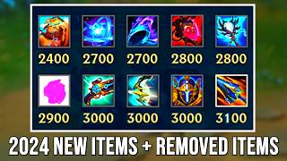 NEW ITEMS  REMOVED ITEMS for 2024 League of Legends [upl. by Bakki]