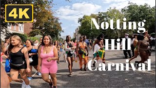 Notting Hill Carnival London  4K Walk 2024 [upl. by Warren]