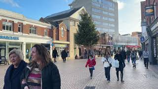 Chelmsford High Street after Christmas 2022  Free Footage on Creative Commons Attribution [upl. by Ehgit]