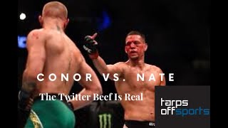 Conor McGregor vs Nate Diaz Twitter Beef Reaction [upl. by Rico938]