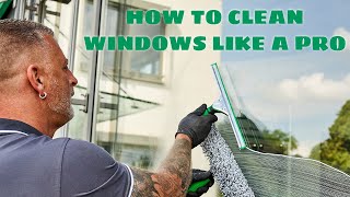 Learn How To Wash Windows With The quotSquot Technique Like a Pro Window Cleaning Technique of the Pros [upl. by Lednew431]