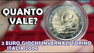 2 Euro Giochi Invernali Torino Olimpiadi  Italia 2006  Moneta FDC Quanto Vale Valore della Moneta [upl. by Lemra]