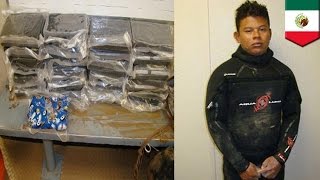 Mexico drug smuggling underwater tunnel used to bring cocaine from Mexico to US  TomoNews [upl. by Acessej]