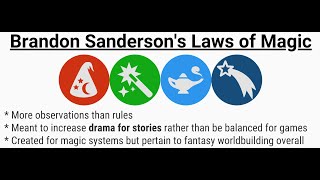 Understanding Brandon Sandersons Laws of Magic A Worldbuilding How To [upl. by Germin]