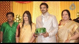 Tamil Celebrities at Ramarajan and Nalinis Son Arun Wedding Reception  Vaiyapuri Delhi Ganesh [upl. by Anade324]