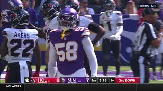 Minnesota Vikings Highlights vs Houston Texans  2024 Regular Season Week 3 [upl. by Nairadal]