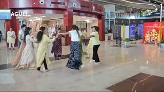 Garba Event for Passengers at Agartala Airport on Dussehra 2024 [upl. by Silvia]