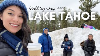 We went to South Lake Tahoe CA  Chill Winter Travel Vlog  Snow Day [upl. by Nadya976]