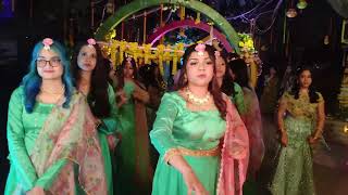 Boro loker Biye Nach Gan  Wedding Community বড় লোকের মায়নার বিয়ে wedding video bangladesh village [upl. by Nohsav264]