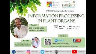 INBIOSIS Webinar Lecture Series 62021 Prof Dr George Bassel [upl. by Ahsyekal]